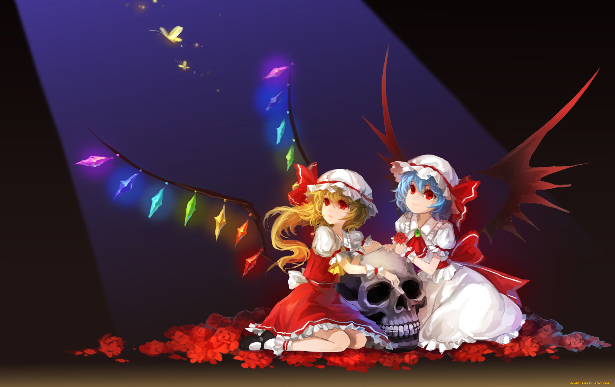 , touhou, remilia, scarlet, flandre, , , , , , , 